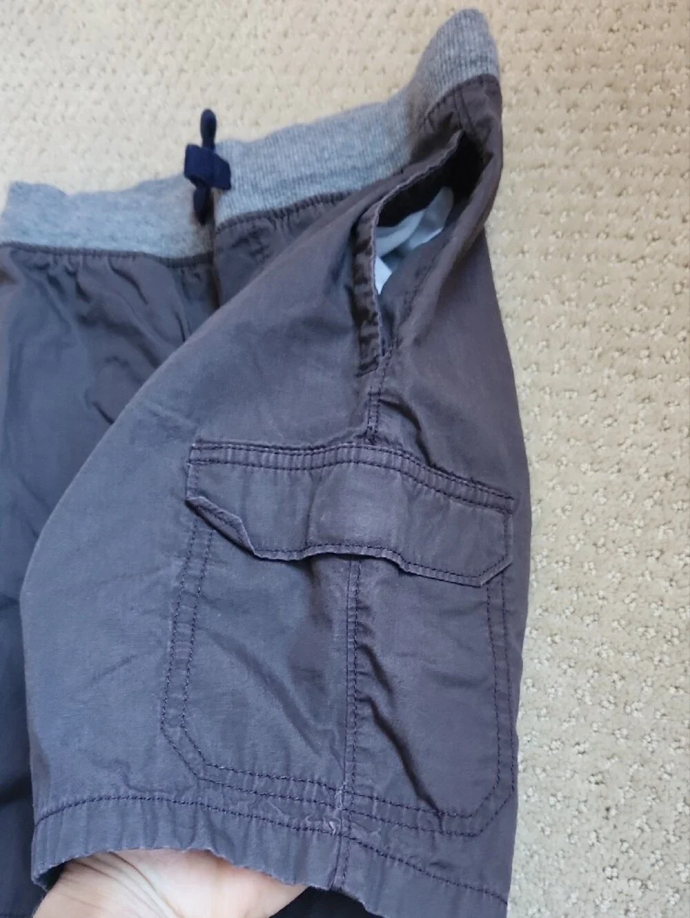 ❤️3/15$❤️Carter's Dark Gray Elastic-Waist Cargo Shorts
